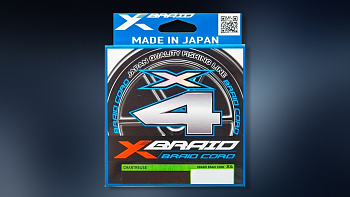 YGK "X-Braid Braid Cord" x4 #0.4-8lb (300м)
