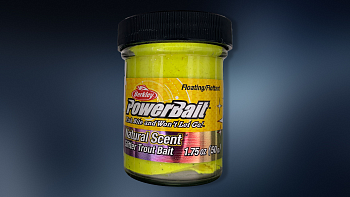 PowerBait "Natural Scent" 1633600 Chartreus/Garlic + Glitter (50гр) 
